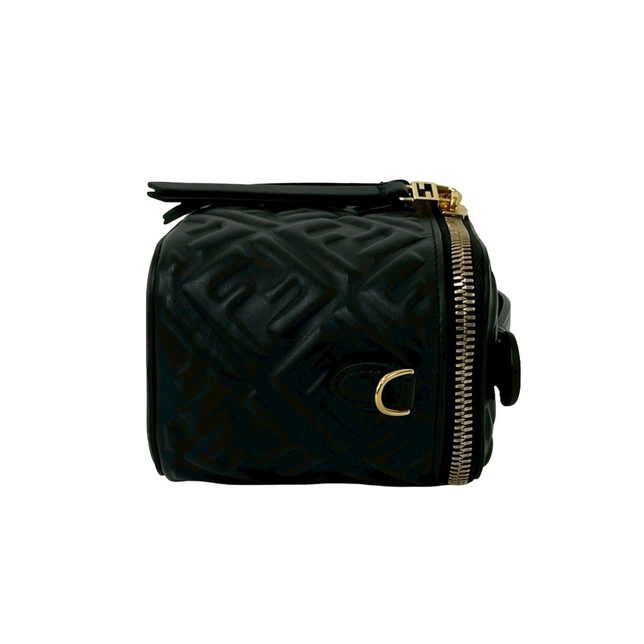 極 美品 FENDI フェンディ FF ロゴ エンボス レザー 本革 2way