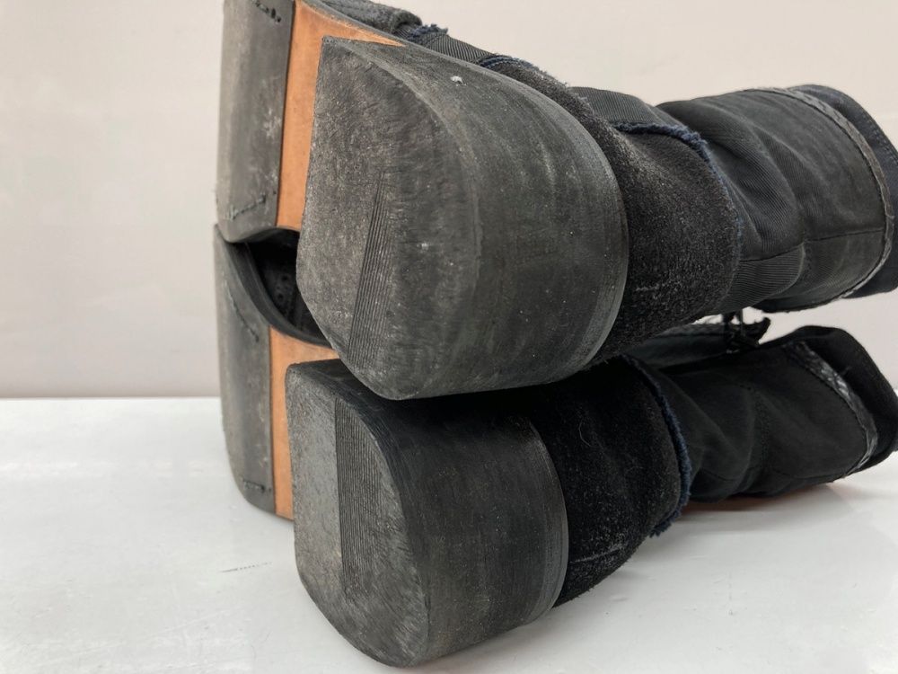 ギフチャークランプ GIFTUR CRUMP Side Zip Distressed Layered Boots