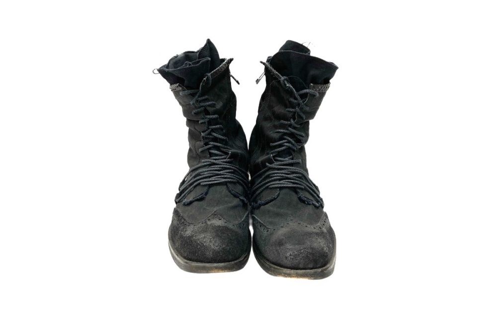 ギフチャークランプ GIFTUR CRUMP Side Zip Distressed Layered Boots