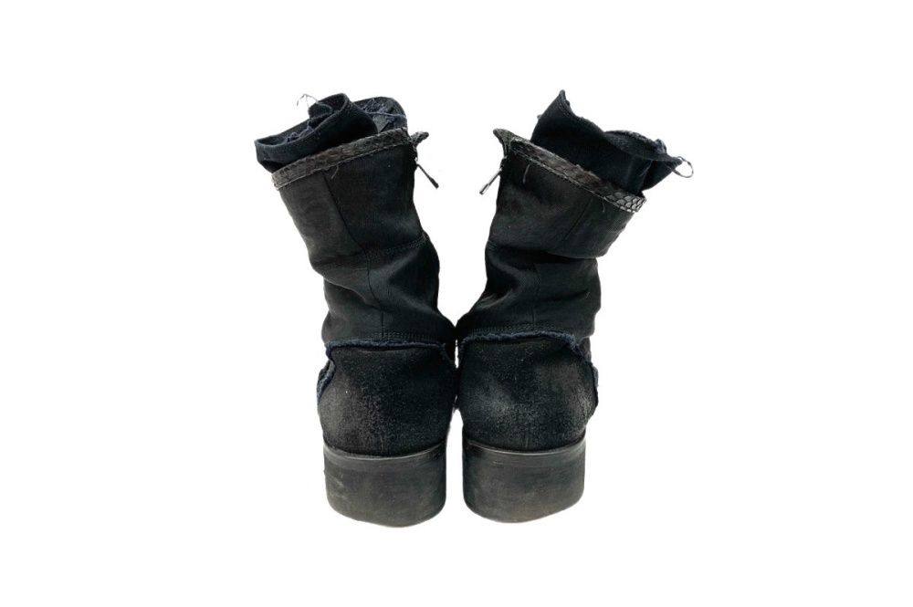 ギフチャークランプ GIFTUR CRUMP Side Zip Distressed Layered Boots