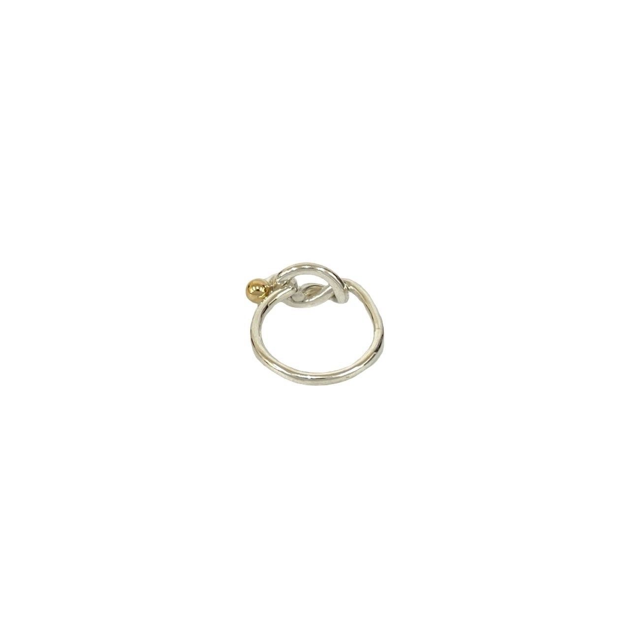 極 美品 TIFFANY&Co. ティファニー ラブノット リング フック＆アイ 