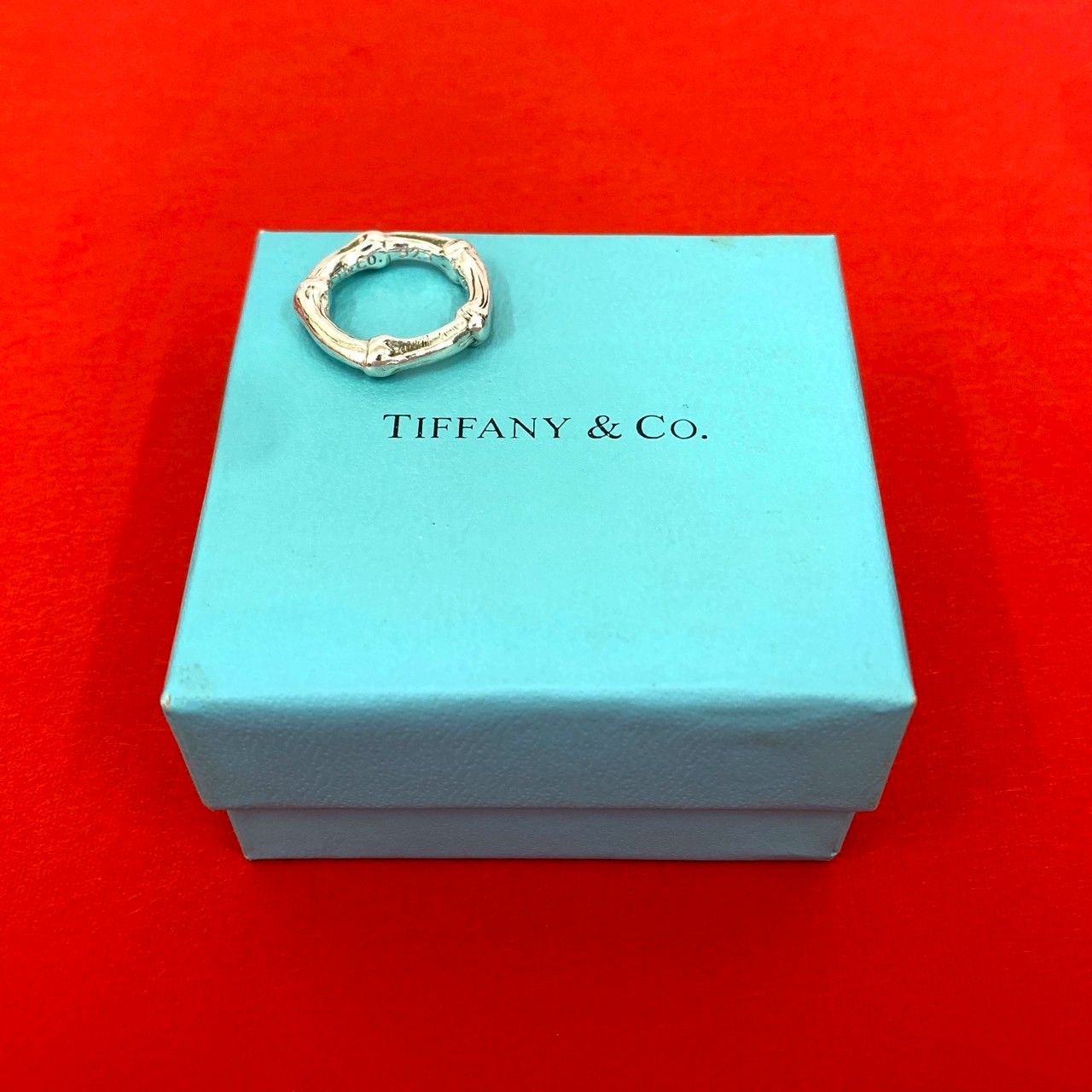 極 美品 TIFFANY&Co. ティファニー バンブー リング シルバー925 指輪 
