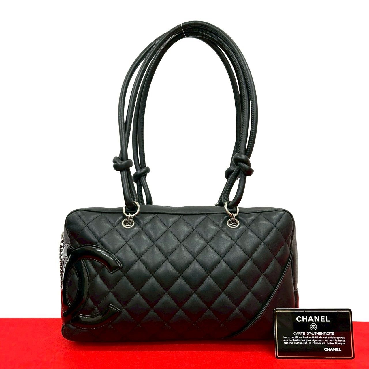 極 美品 カード シール有 10番台 CHANEL シャネル カンボン ココ