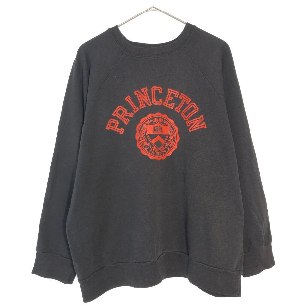 80年代 USA製 Champion チャンピオン カレッジスウェット ブラック(メンズ XL)中古 古着 X6666 80年代 USA製 Champion チャンピオン カレッジスウェット ブラック