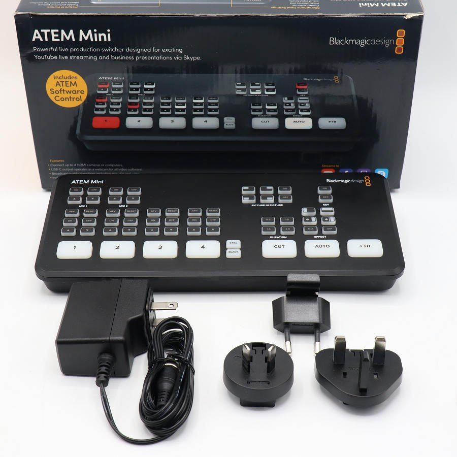 Blackmagic Design ATEM Mini SWATEMMINI ライブプロダクションスイッチャー ブラックマジックデザイン 本体