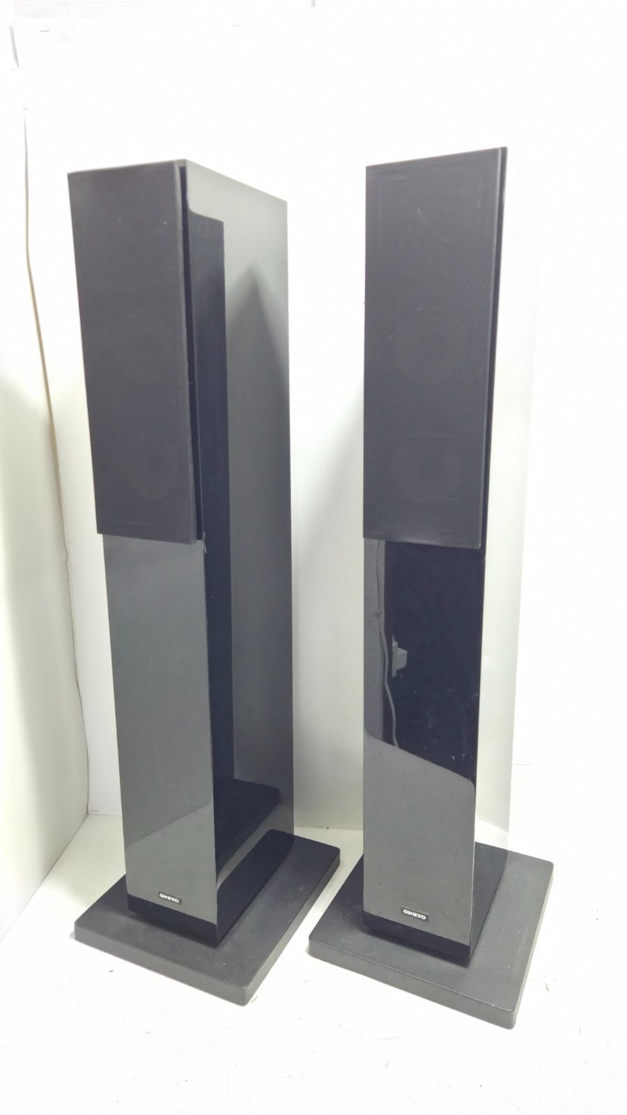 ONKYO D-309E トールボーイスピーカー ペア 【音出し確認済】 出音良好♪ ONKYO D-309E ブラック トールボーイ型 左右セット ONKYO