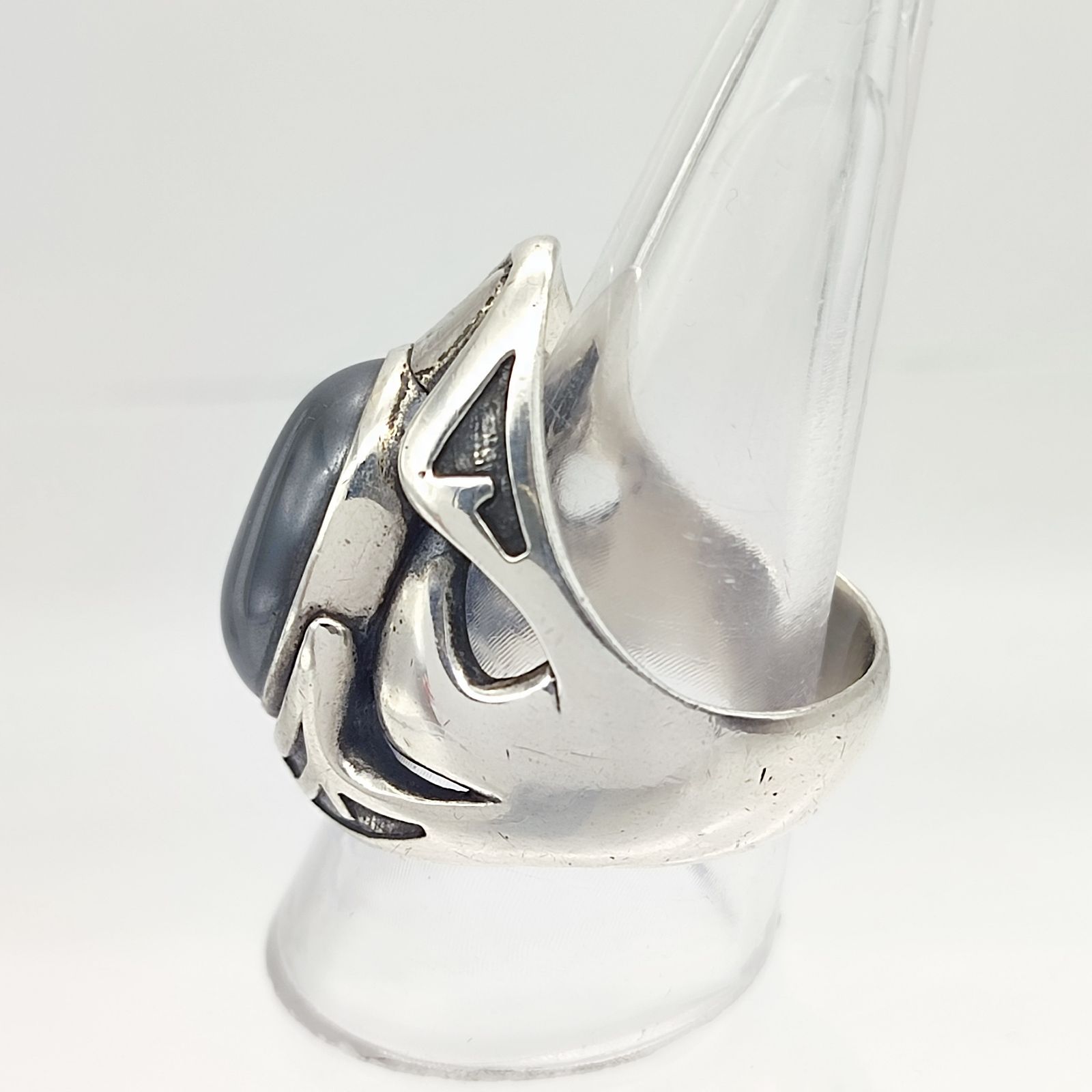 美品】M´S COLLECTION エムズコレクション ヘマタイトリング SILVER 