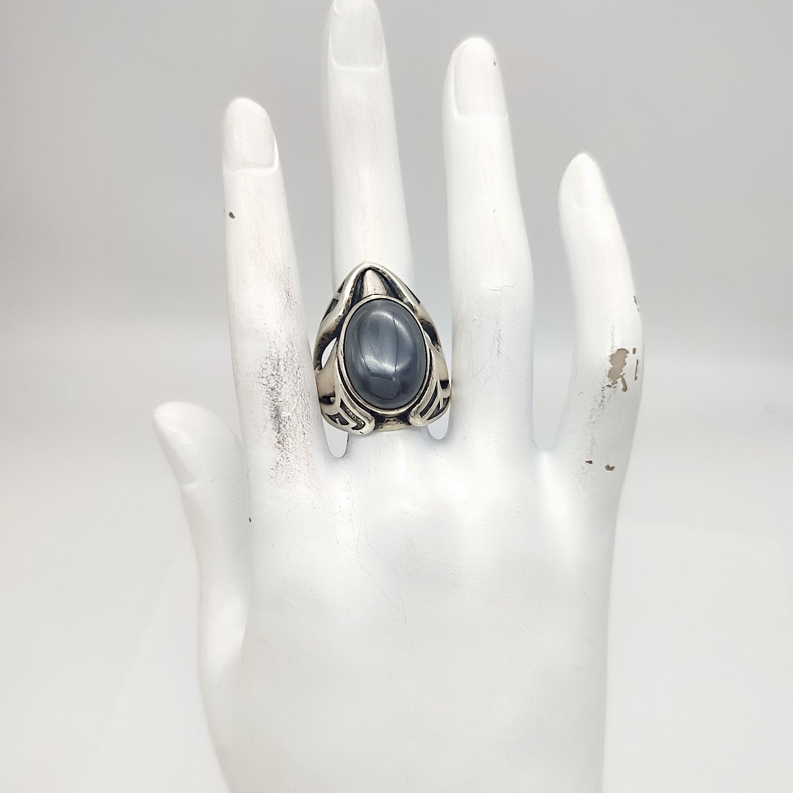 美品】M´S COLLECTION エムズコレクション ヘマタイトリング SILVER 