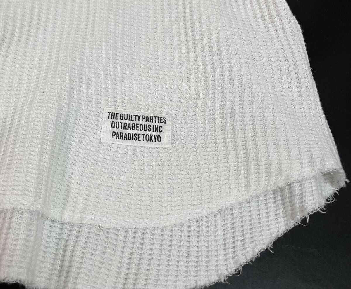 WACKO MARIA ワコマリア 長袖Tシャツ サーマル ワッフル クルーネック