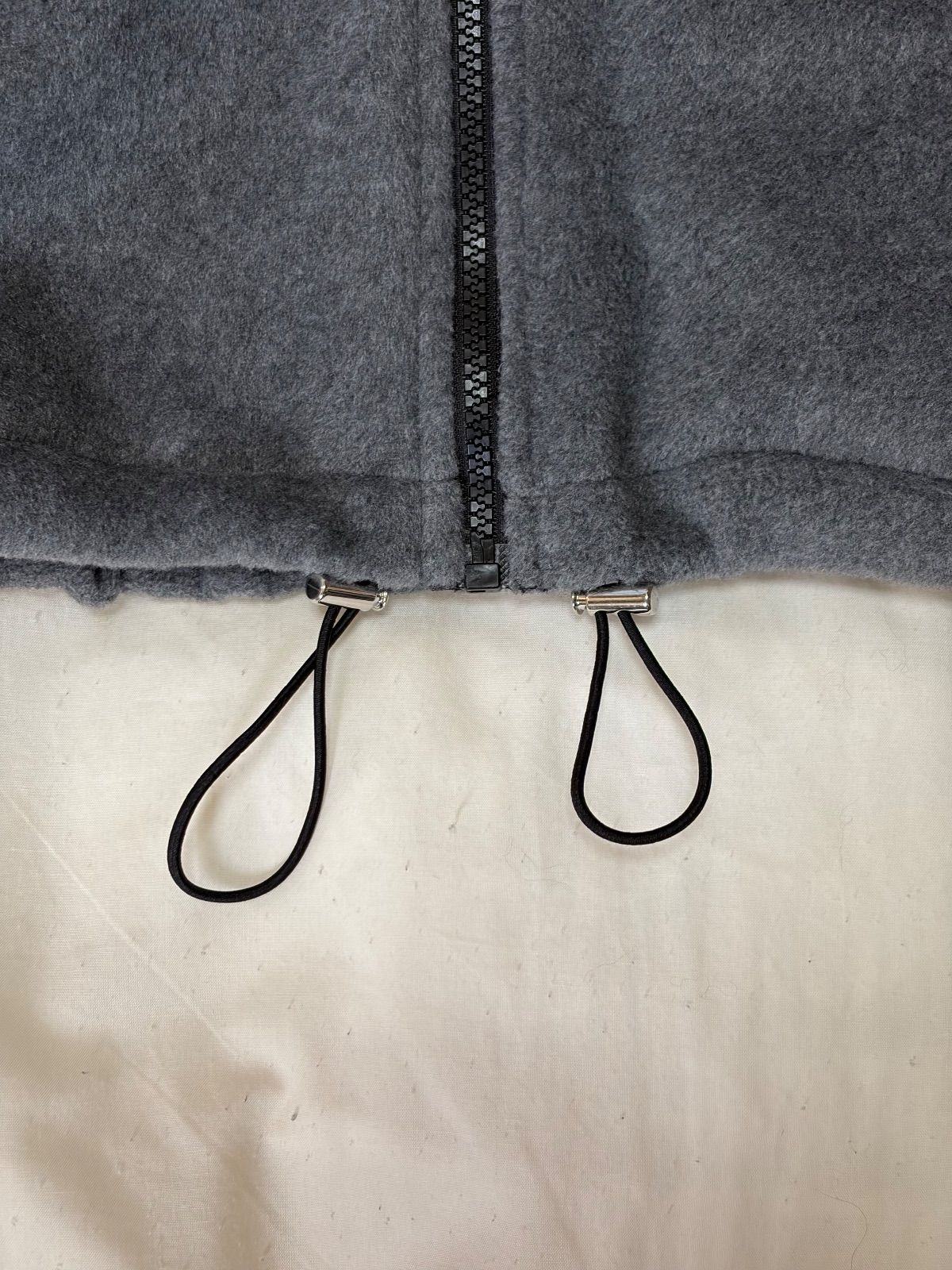 the Virgins ザヴァージンズ heart charm zip fleece gray ハート 