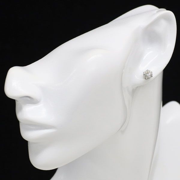 新品 Pt900 ダイヤモンド ピアス 2.063ct G/H SI2 VG/G スタッド