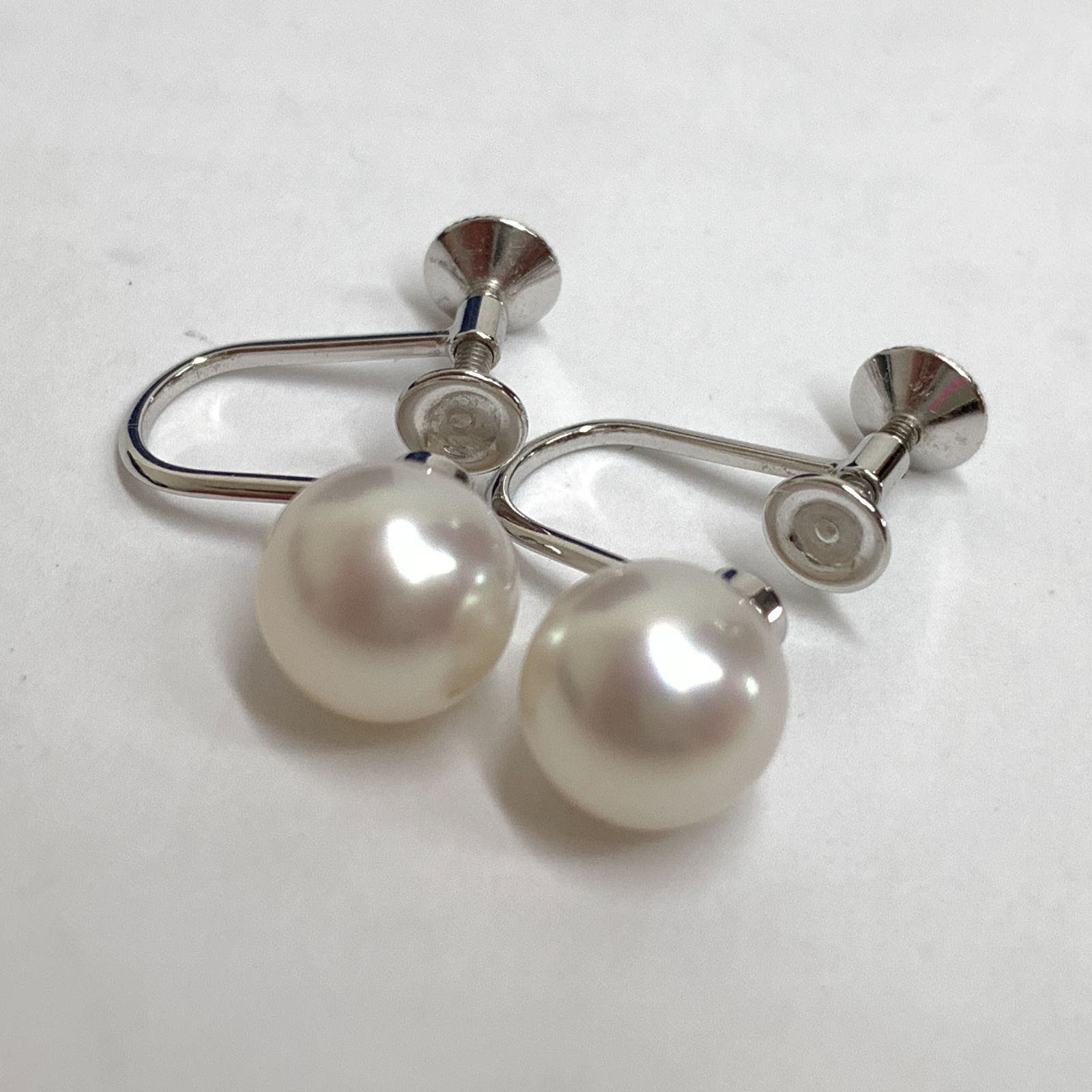f001 L MIKIMOTO ミキモト アクセサリー パールイヤリング K18刻印 18 