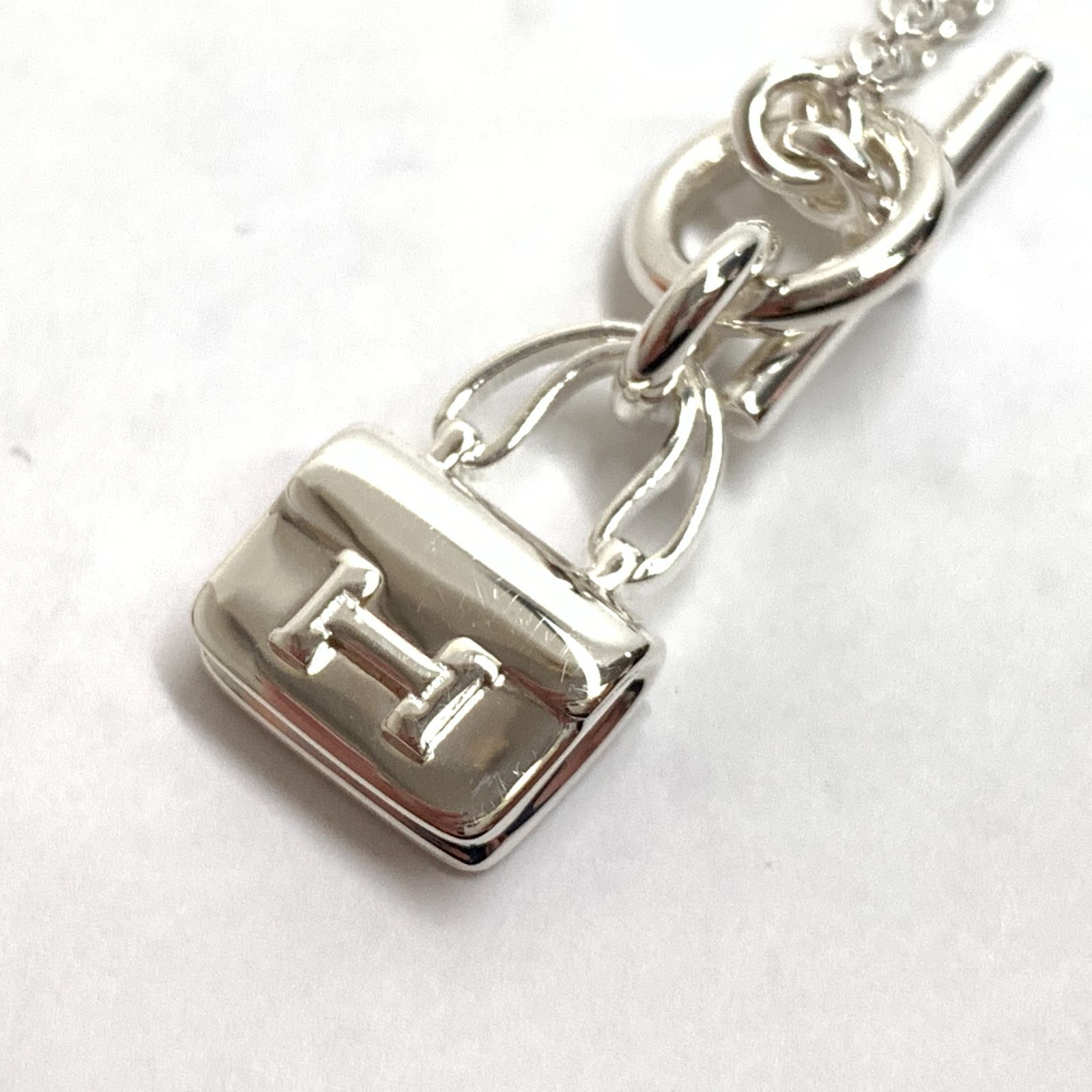 f001 L 5. 未使用新品 エルメス ネックレス アミュレットコンスタンス 