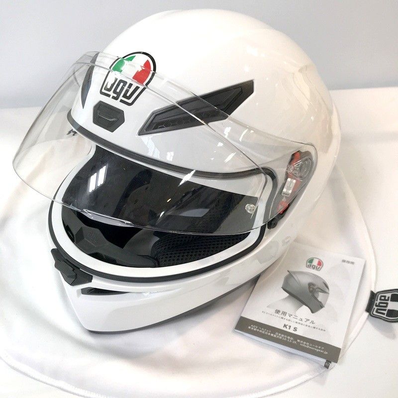 agv エージーブイ K1S ASIAN FIT フルフェイスヘルメット ホワイト L 