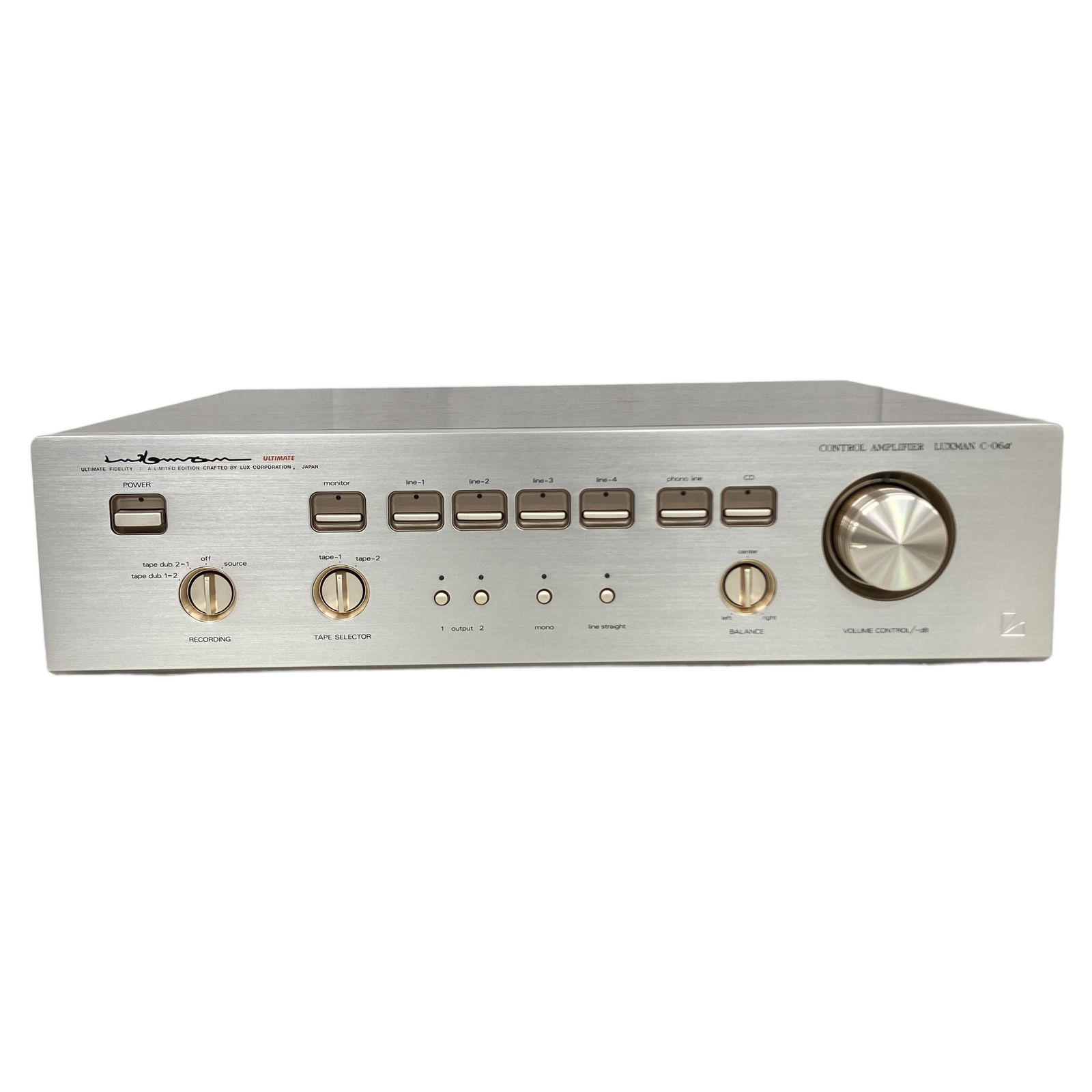中古】Luxman c-06 コントロールアンプ LUXMAN C-06αの仕様 