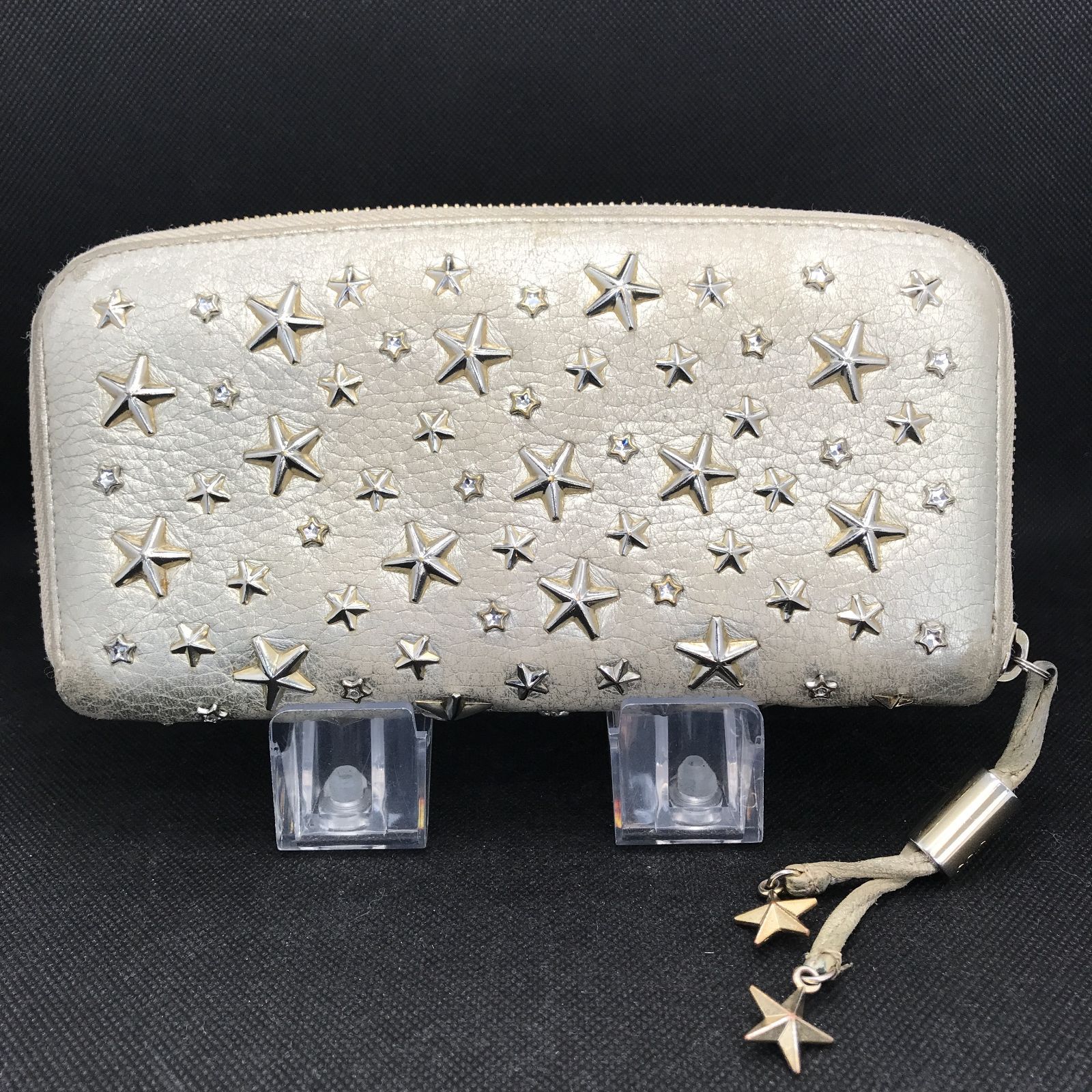 Jimmy Choo ジミーチュウ 長財布 フィリパ スタースタッズ ラウンド 