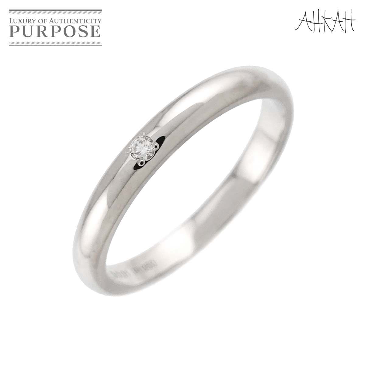 アーカー AHKAH 11号 リング ダイヤ 0.01ct Pt プラチナ 指輪 アーカー AHKAH 11号 リング ダイヤ 0.01ct Pt プラチナ 指輪