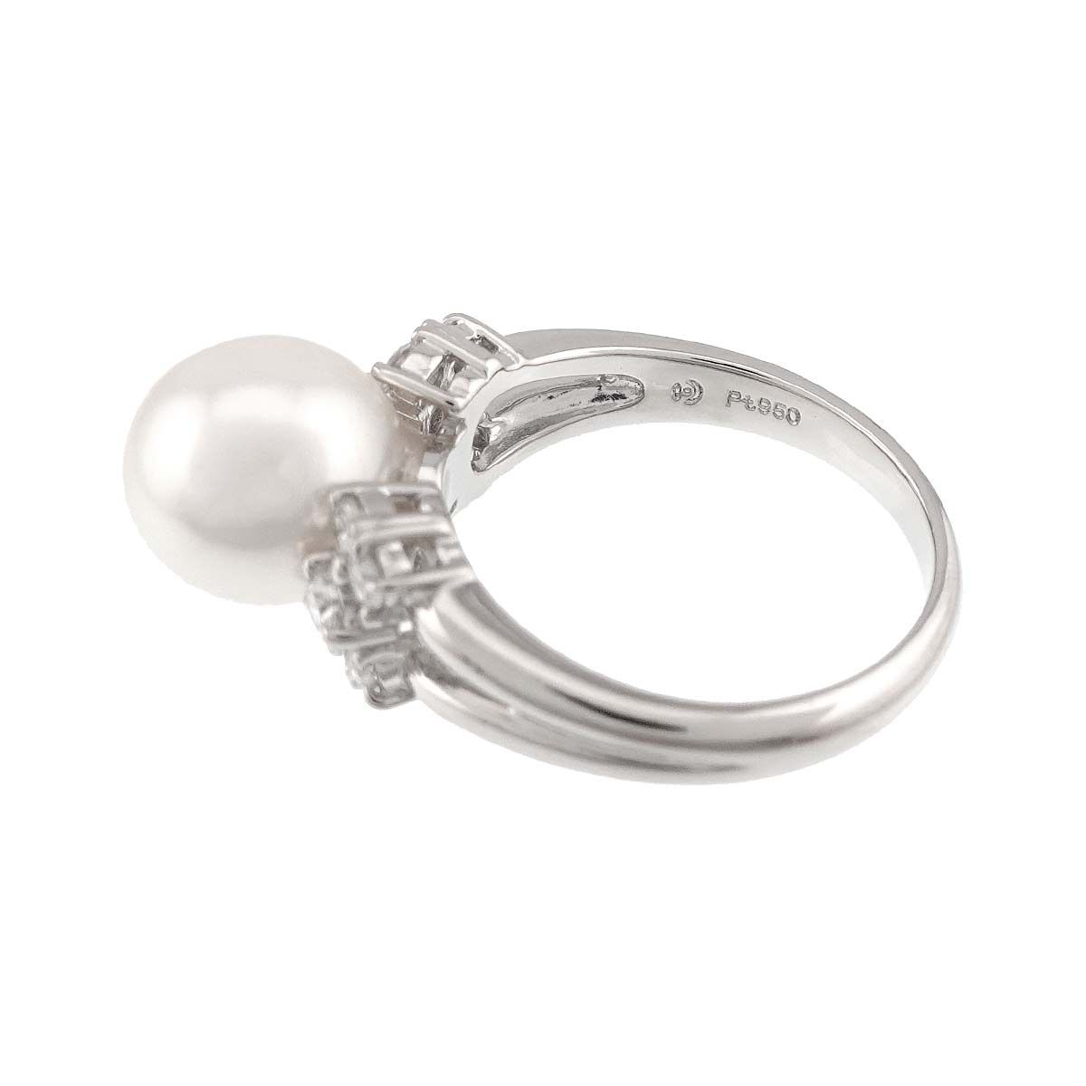 タサキ TASAKI 11.5号 リング アコヤ真珠 9.2mm ダイヤ 0.34ct タサキ TASAKI 11.5号 リング アコヤ真珠 9.2mm ダイヤ 0.34ct