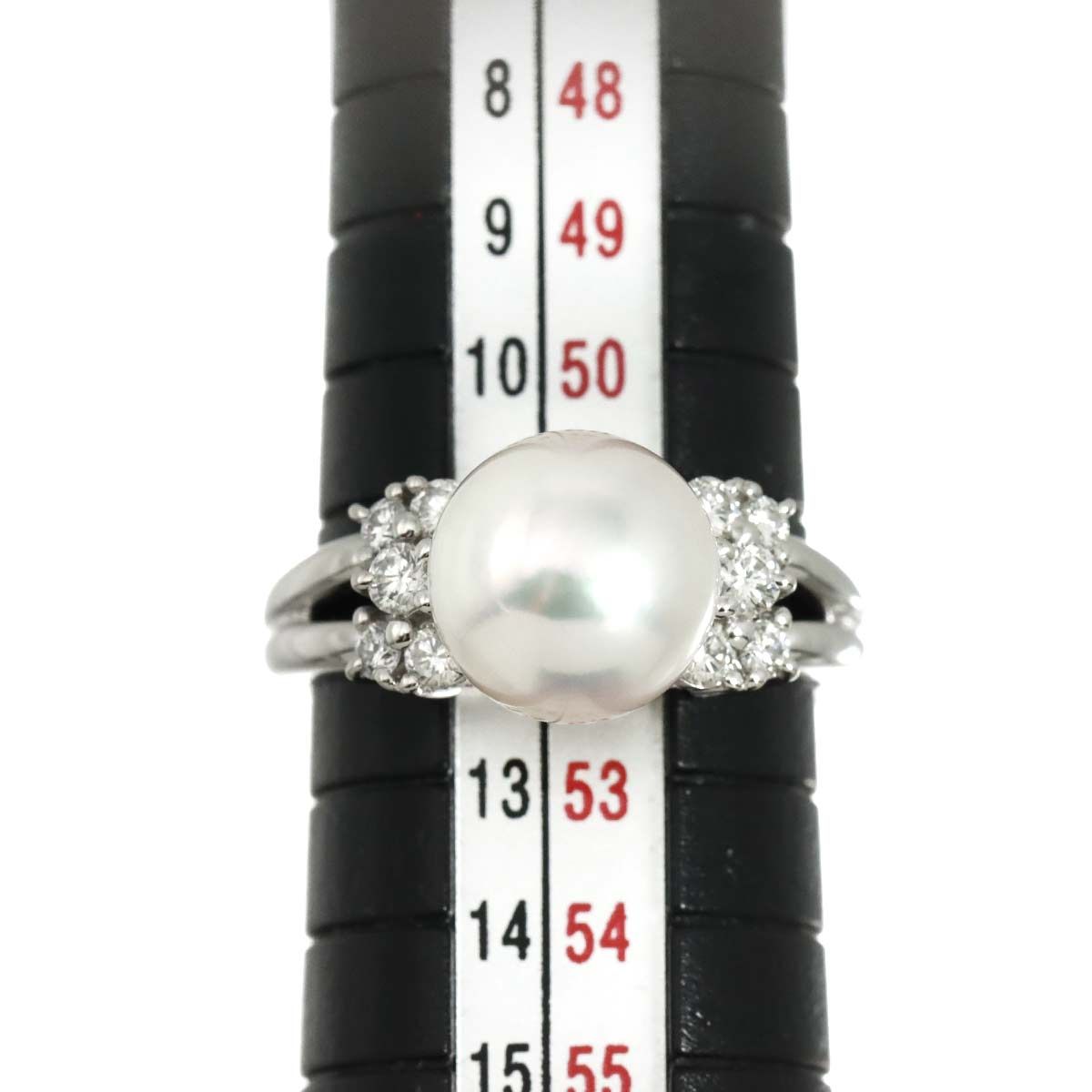 タサキ TASAKI 11.5号 リング アコヤ真珠 9.2mm ダイヤ 0.34ct タサキ TASAKI 11.5号 リング アコヤ真珠 9.2mm ダイヤ 0.34ct