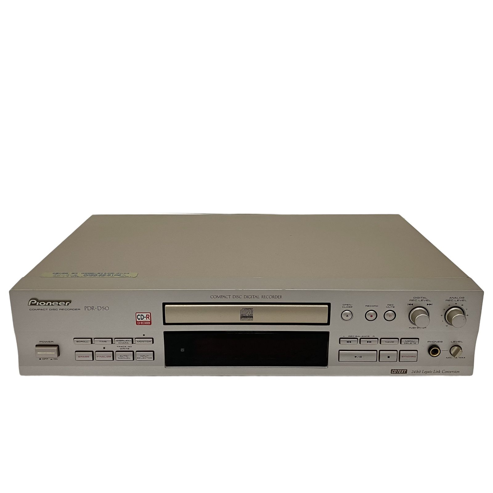 パイオニア CD-R/RWレコーダー PDR-D50 動作確認済 パイオニア CD-R/RW