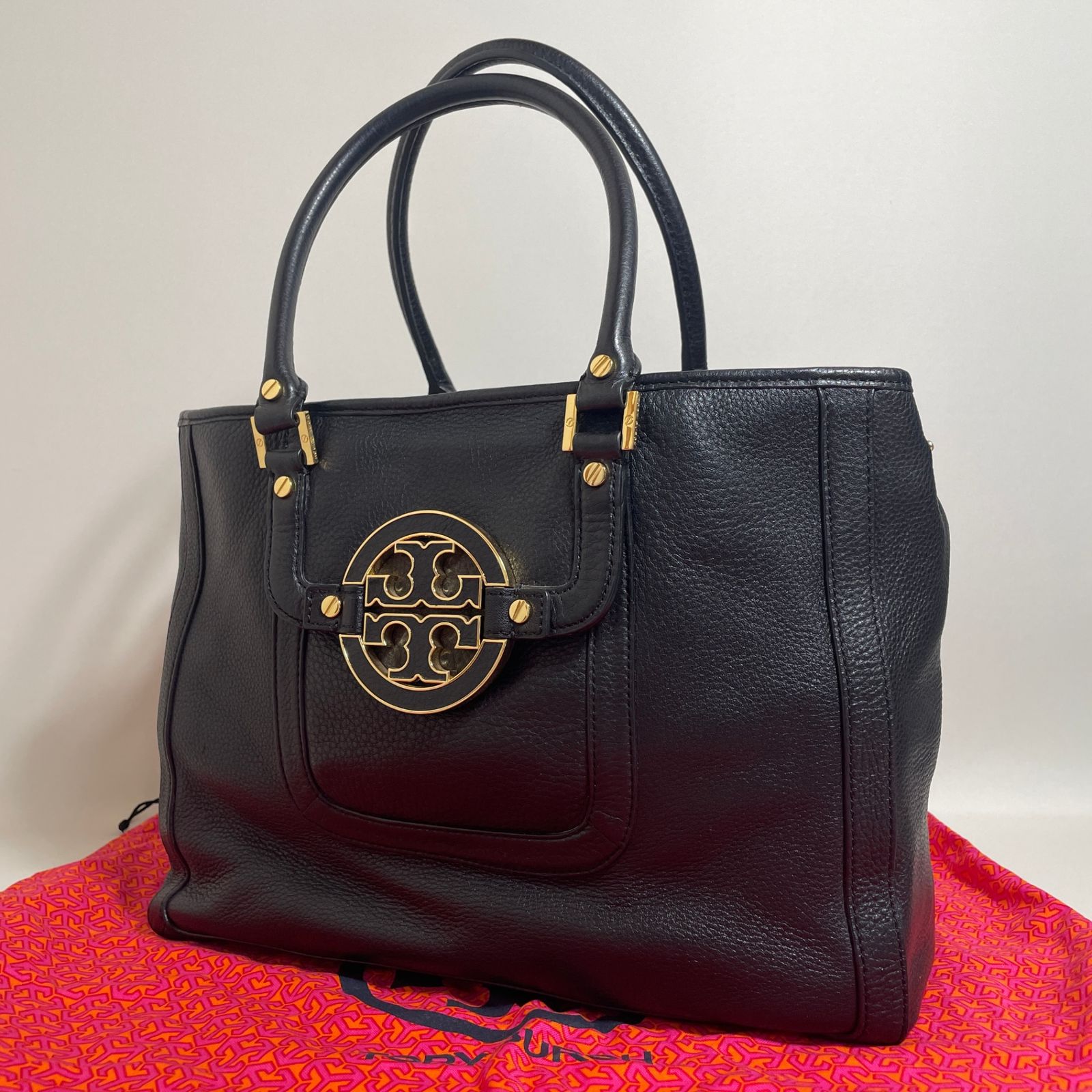 2603-253｜美品｜トリーバーチ トートバッグ レザー ブラック - メルカリ