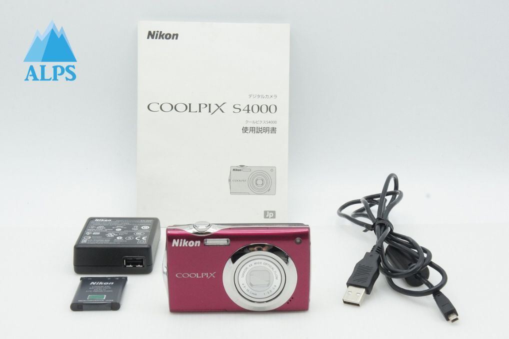 良品 Nikon ニコン COOLPIX S4000 コンパクトデジタルカメラ ルビー