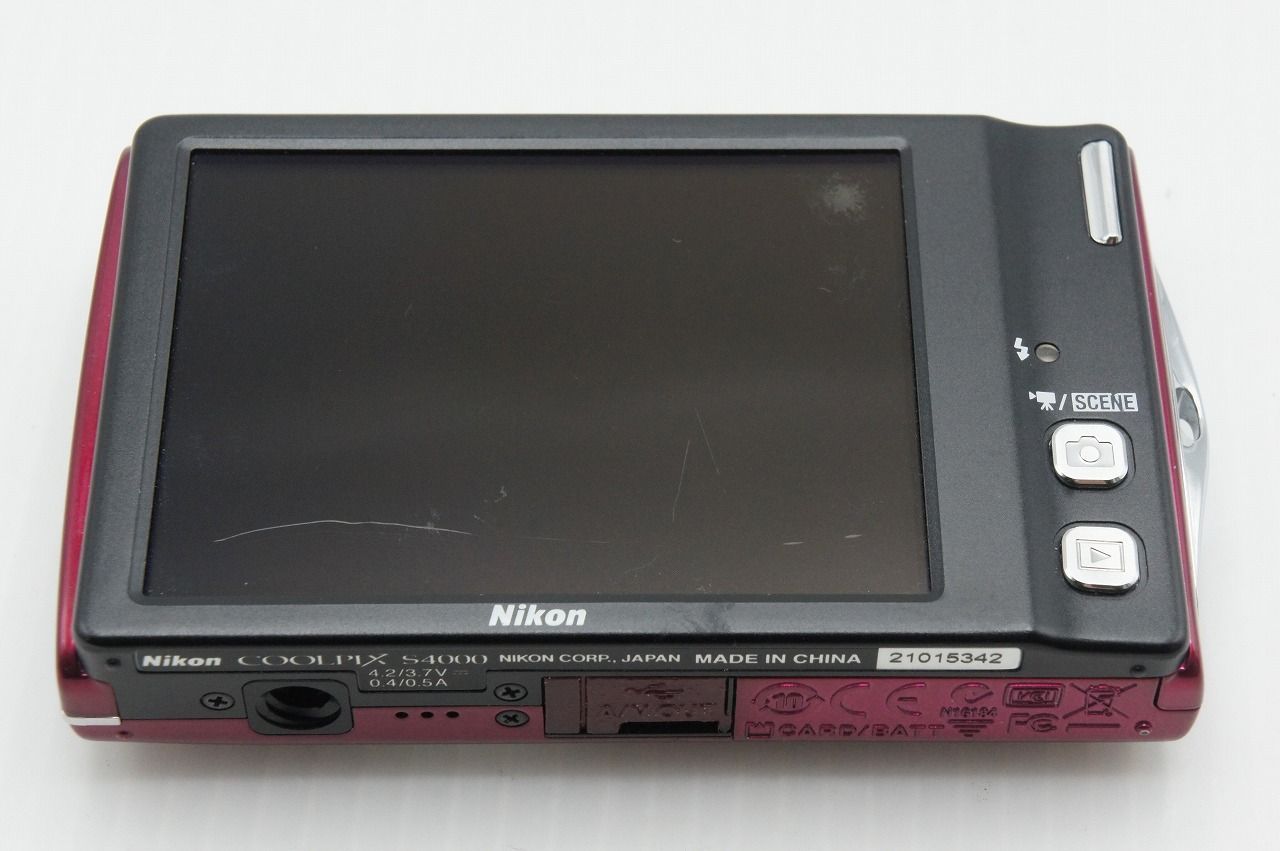 良品 Nikon ニコン COOLPIX S4000 コンパクトデジタルカメラ ルビー