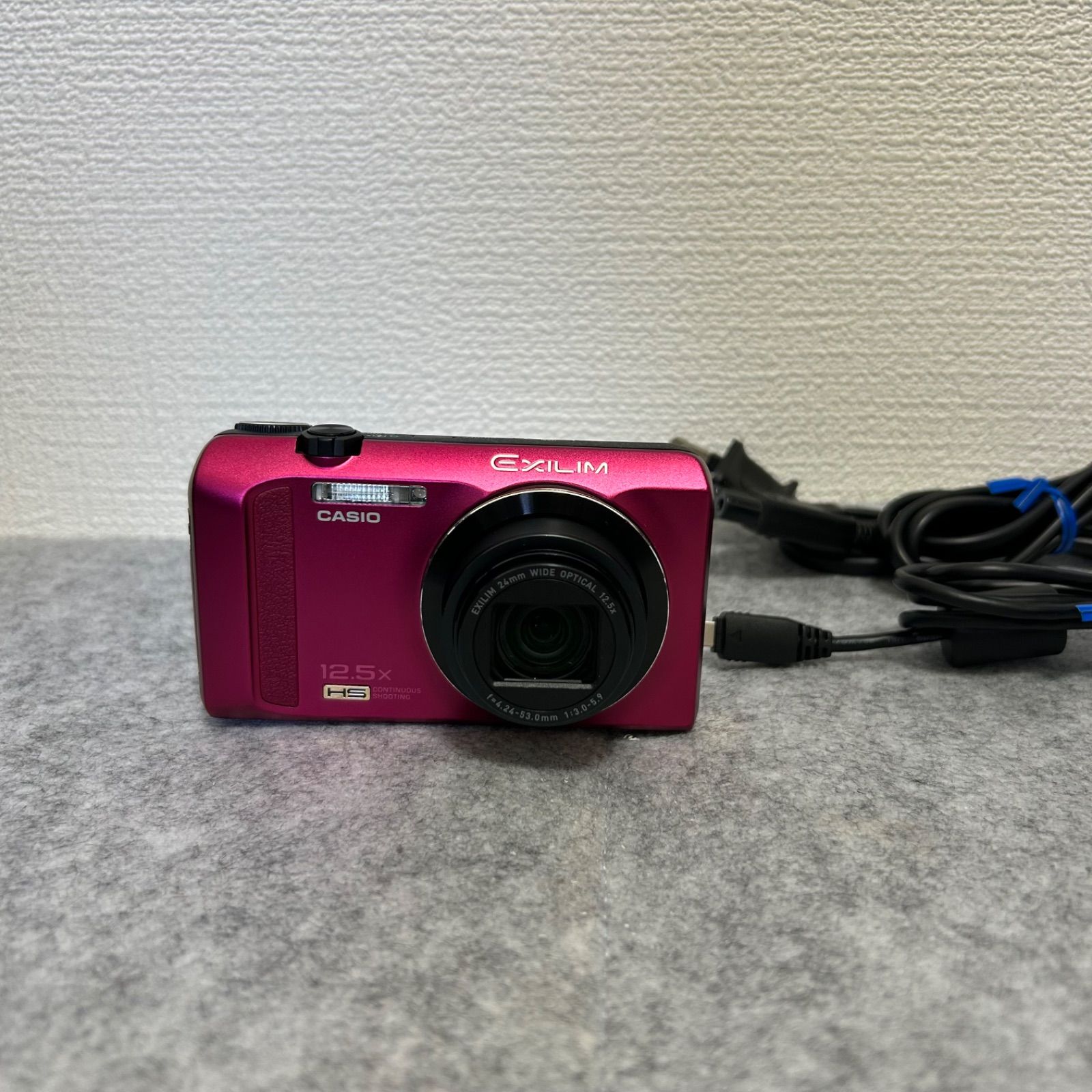 CASIO EXILIM EX-ZR200 ワインレッド デジカメ コンデジ デジタル 