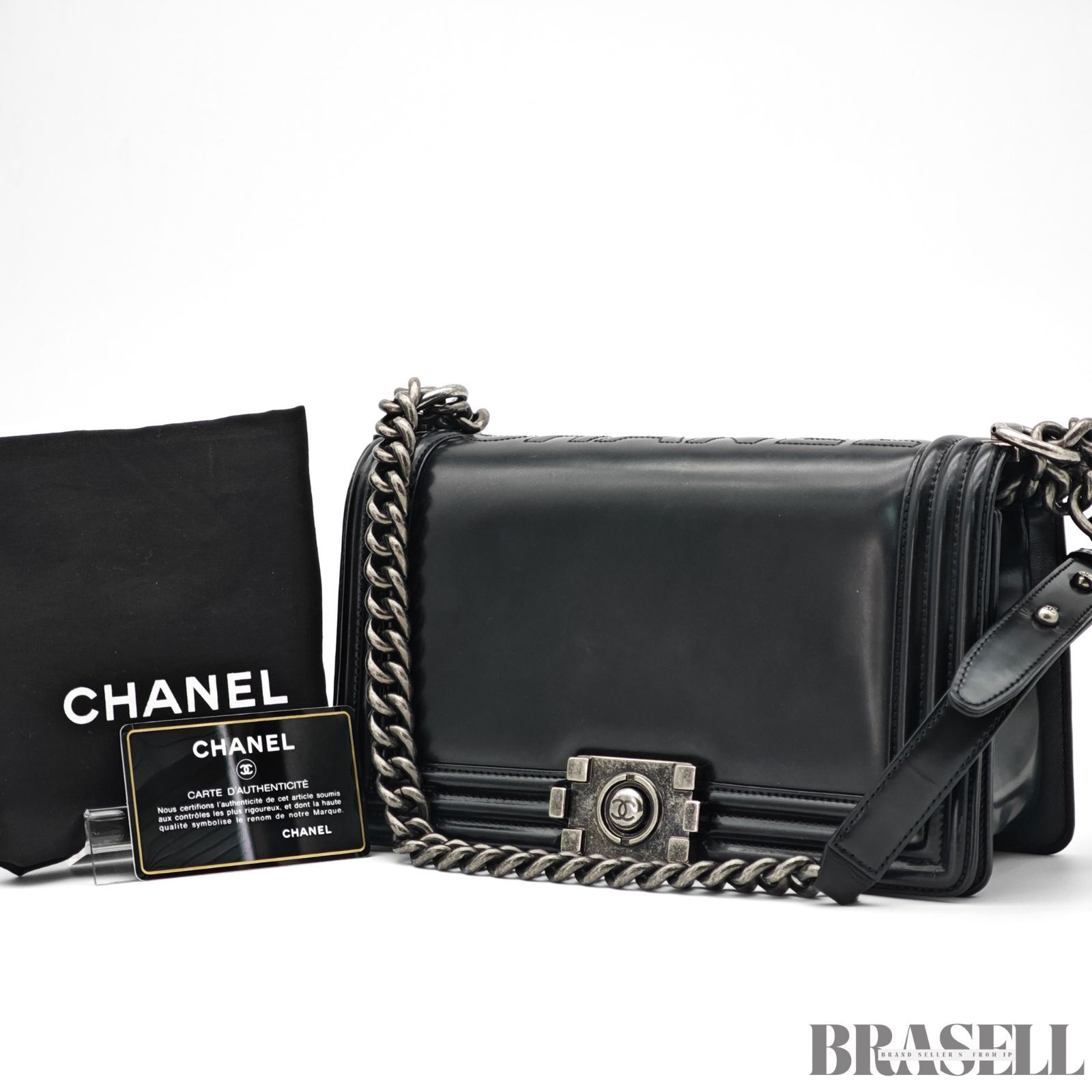 CHANEL ボーイシャネル バッグ ハンドバッグ ブラック 黒 レディース 