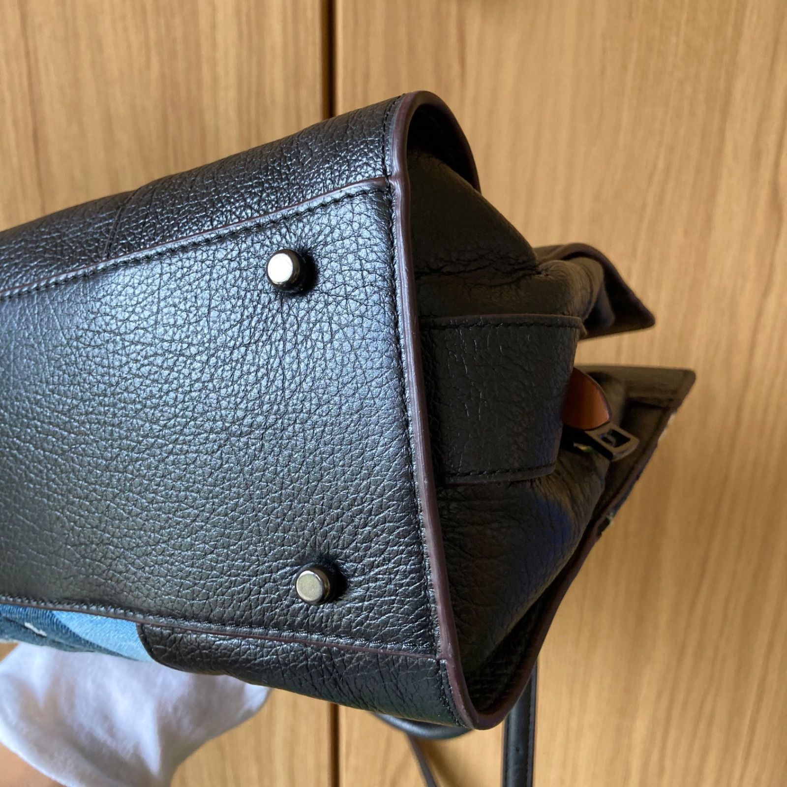コーチ COACH パッチワーク レザー ショルダーバッグ サッチェル30 