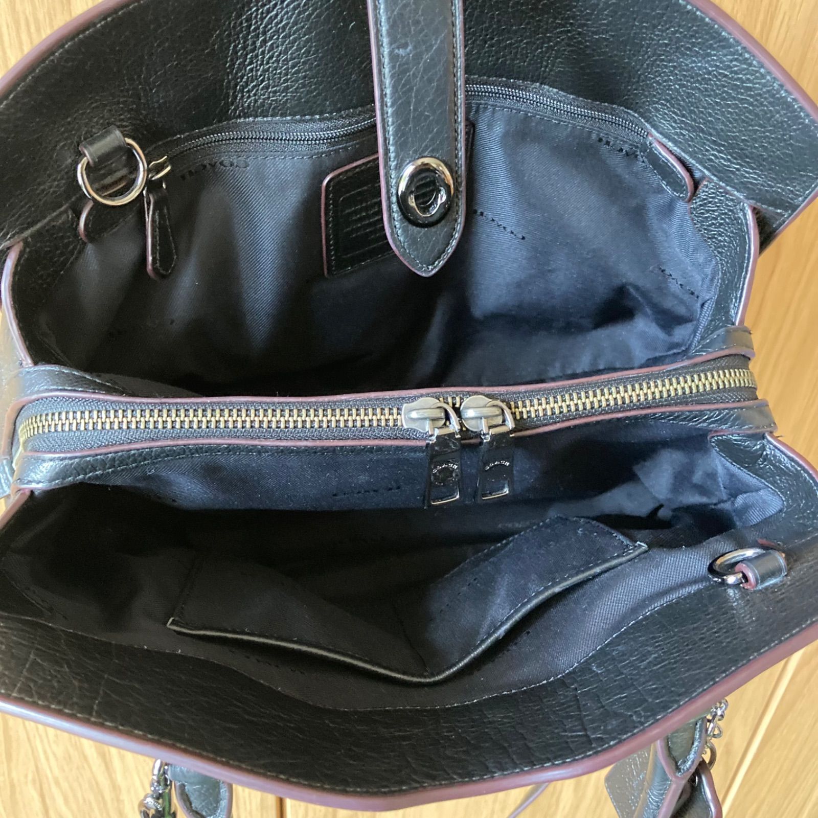 コーチ COACH パッチワーク レザー ショルダーバッグ サッチェル30 
