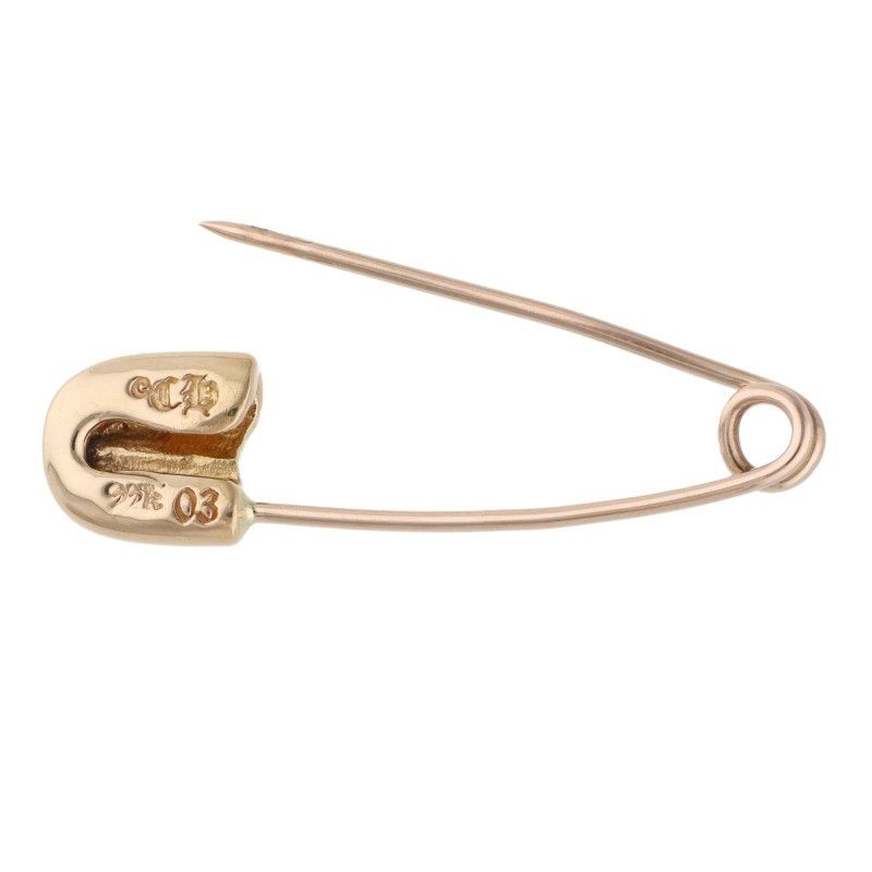 クロムハーツ 22K SAFETY PIN S 1DIA/22Kスモールセーフティピン 1