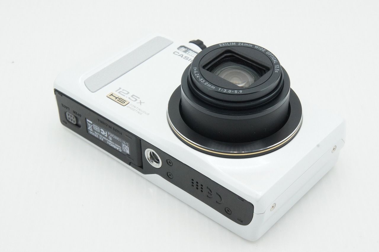 未使用品」CASIO EXILIM デジタルカメラ 1200万画素 ホワイト フリー 