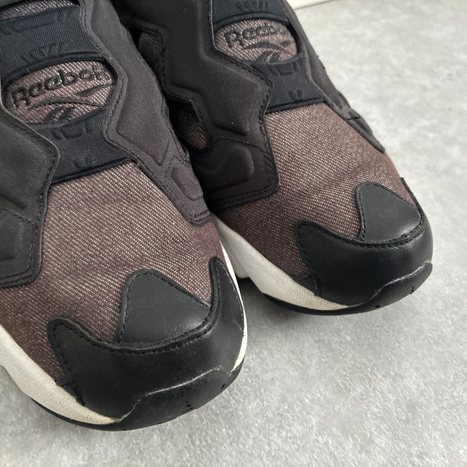 美品 Reebok INSTAPUMP FURY Denim ABC-MART限定 スニーカー シューズ 