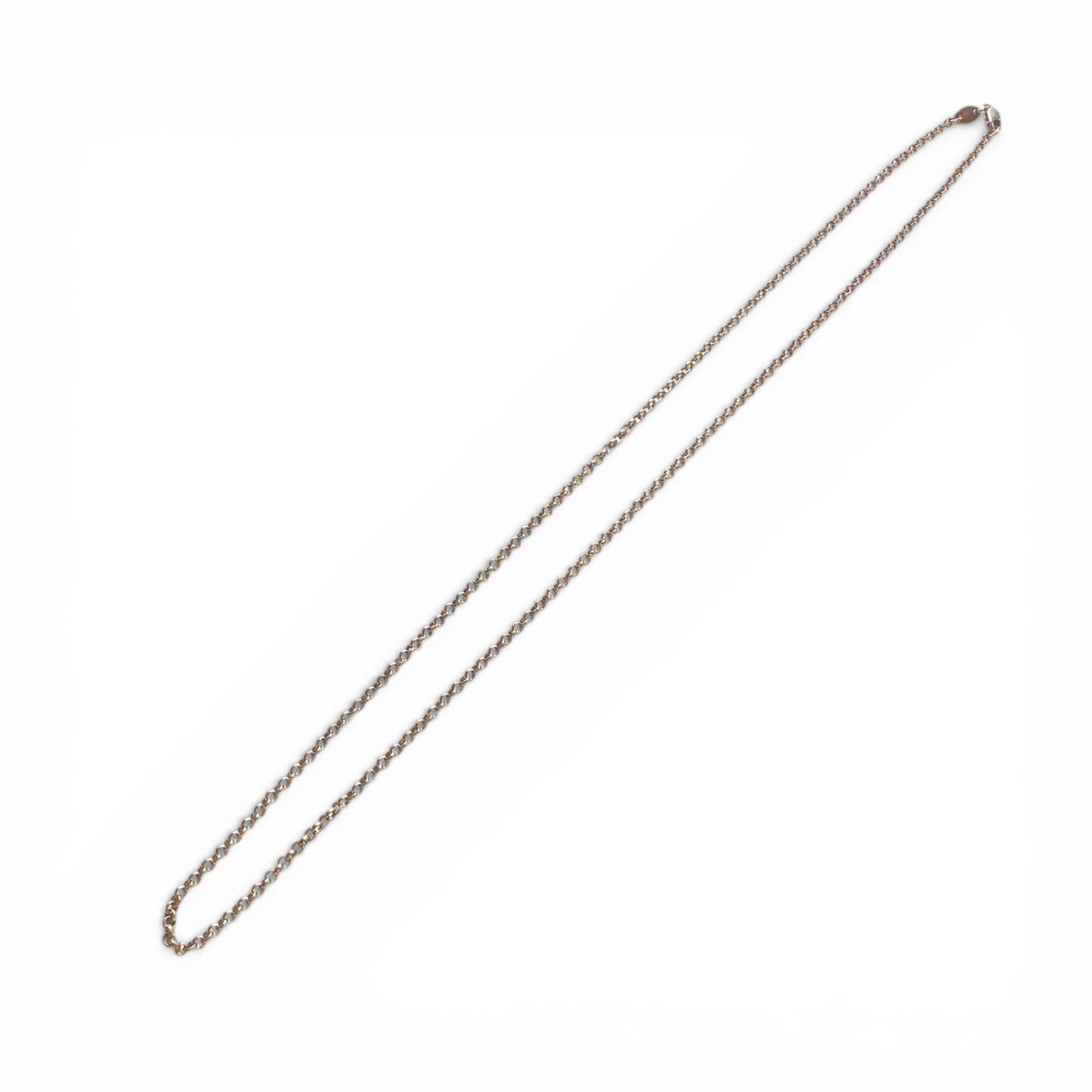 美品 CHROME HEARTS クロムハーツ シルバーネックレス ロールチェーン 