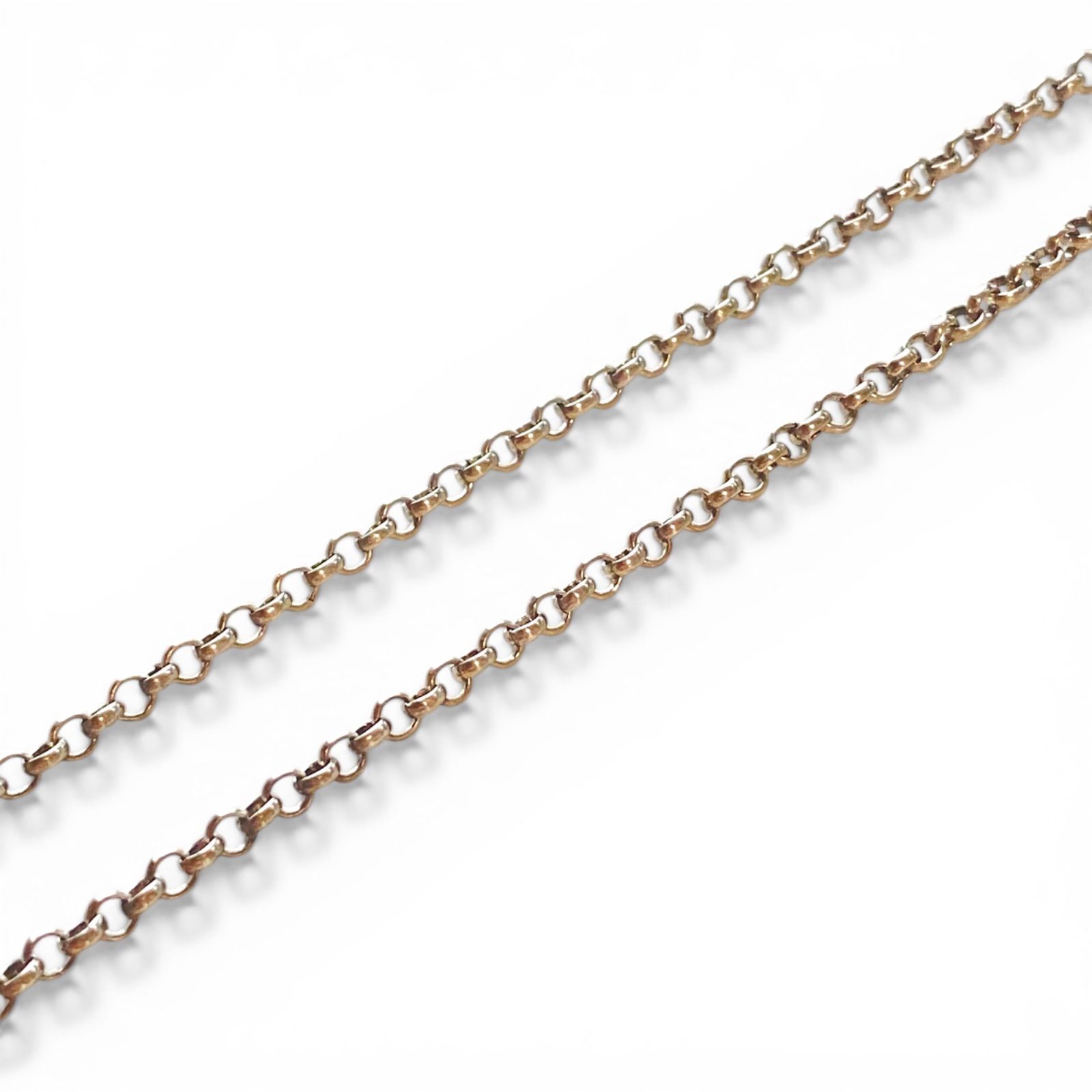 美品 CHROME HEARTS クロムハーツ シルバーネックレス ロールチェーン 