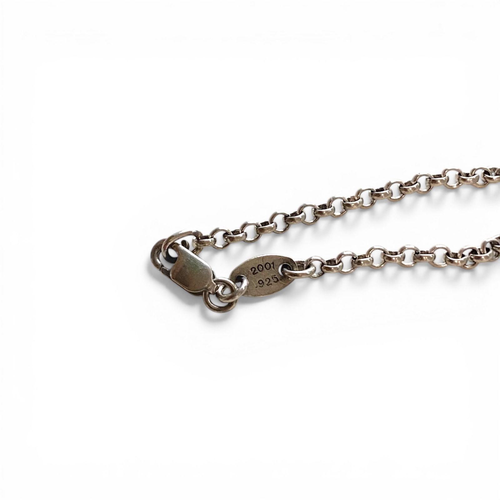 美品 CHROME HEARTS クロムハーツ シルバーネックレス ロールチェーン 