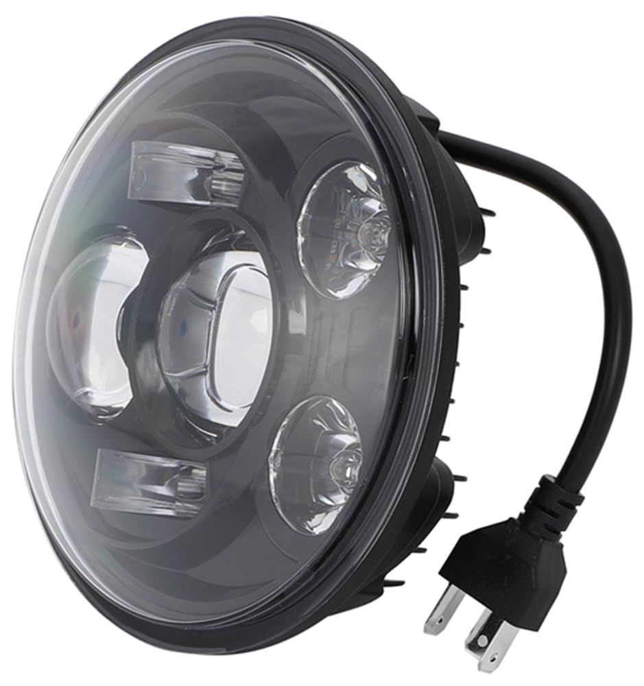 赤字超特価 ハーレー LEDヘッドライト 5 3/4インチ 5.75 ブラック 黒