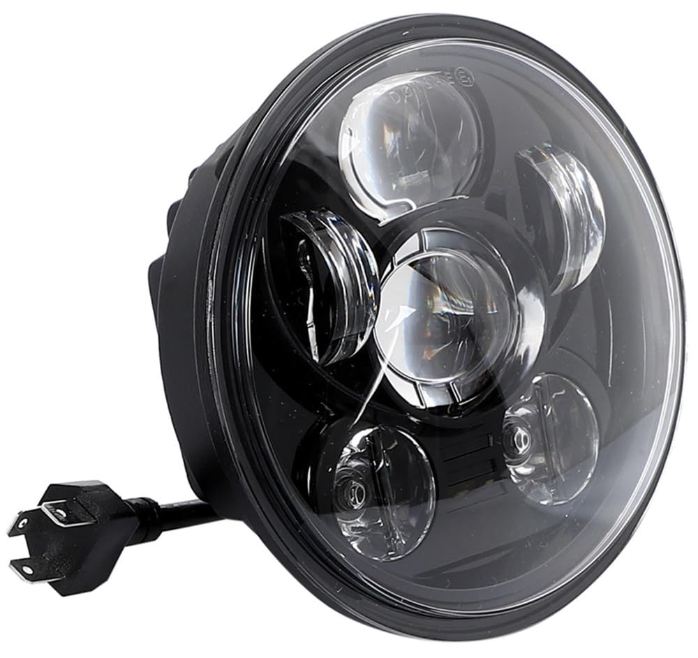 赤字超特価 ハーレー LEDヘッドライト 5 3/4インチ 5.75 ブラック 黒