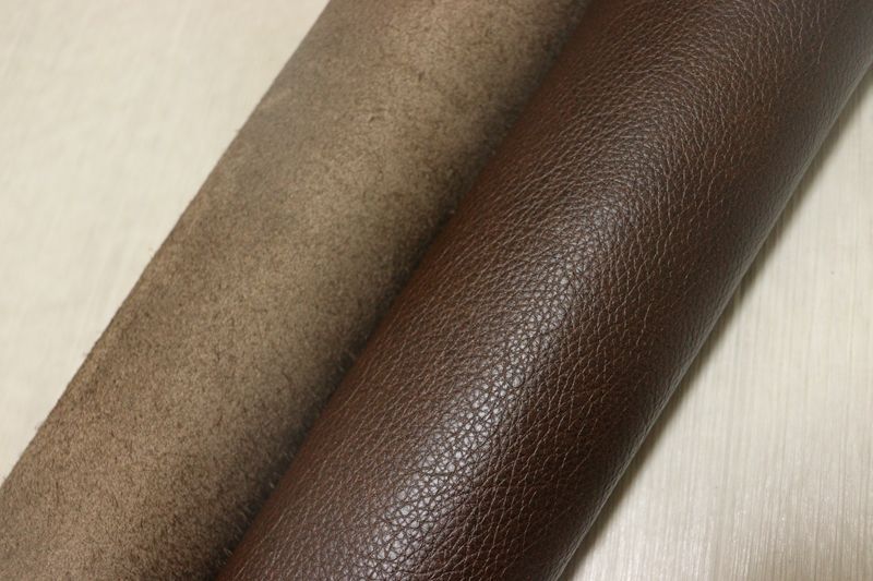 ヴィンテージブラウン 302ds クロム革 牛革 イタリア レザー シュリンク加工 はぎれ 一枚革 レザークラフト 革 皮 本革 diy 生地 材料