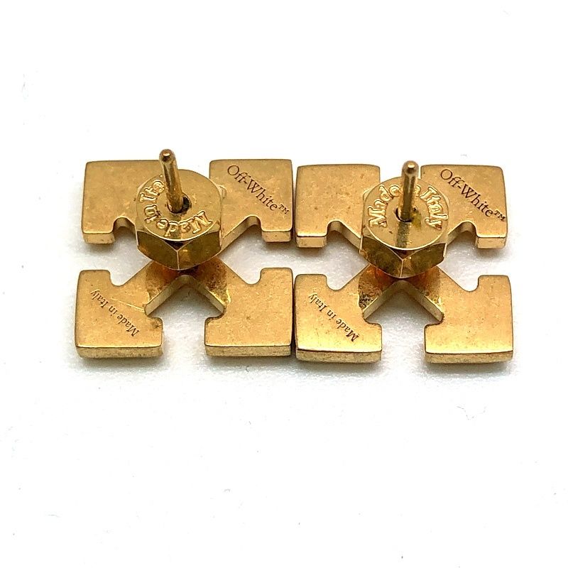 OFF-WHITE オフホワイト ARROW Earrings in Gold アロー イヤリング