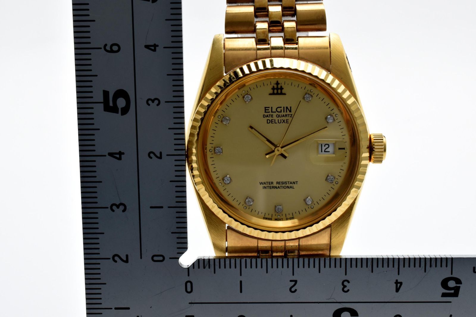 エルジン ELGIN 腕時計 FK284 デラックス DELUXE メンズ クォーツ 