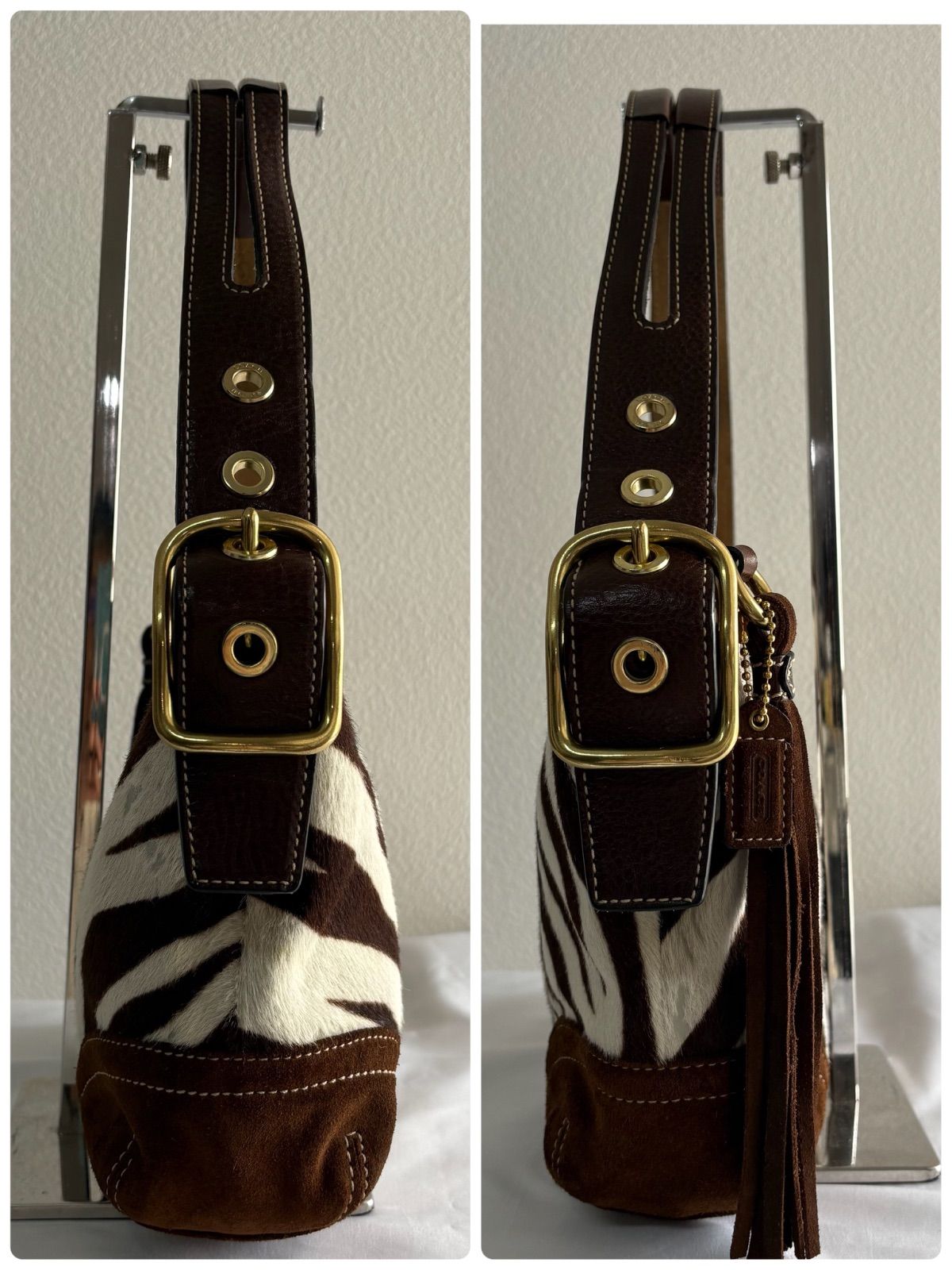 OneMall provides Mercari products: COACH Zebra Unborn calf Mini 