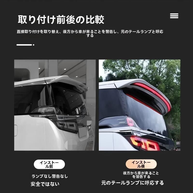 送料無料】トヨタ アルファード/ヴェルファイア 30系専用 流れるLED付