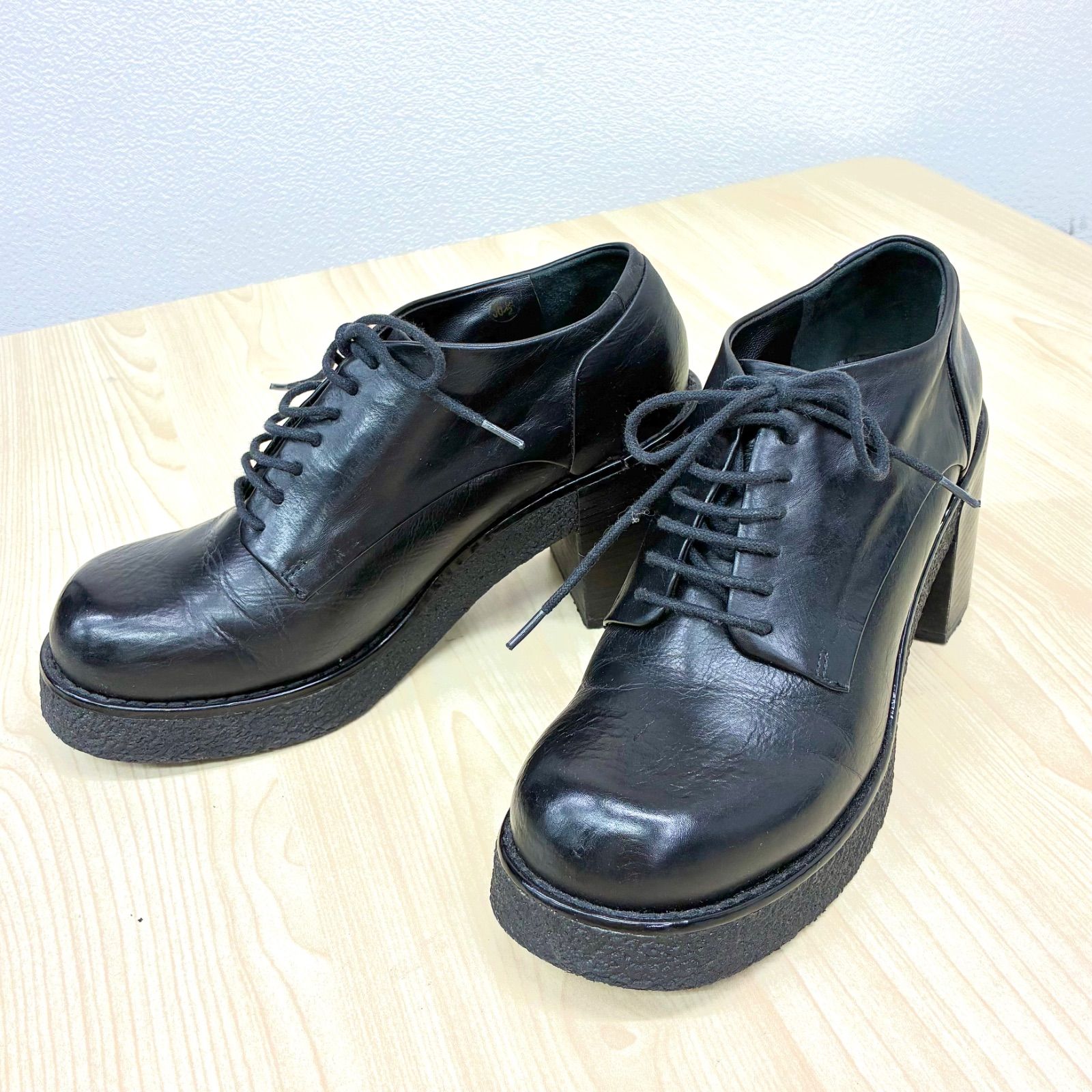 ジルサンダーネイビー JIL SANDER NAVY】レースアップパンプス 36 1/2 