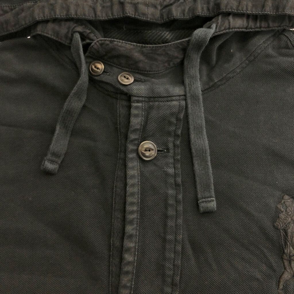 Polo by Ralph Lauren ポロ ラルフローレン カノコニットパーカー ブラック(メンズ XL)中古 古着 X6700 Polo by Ralph Lauren ポロ ラルフローレン カノコニットパーカー