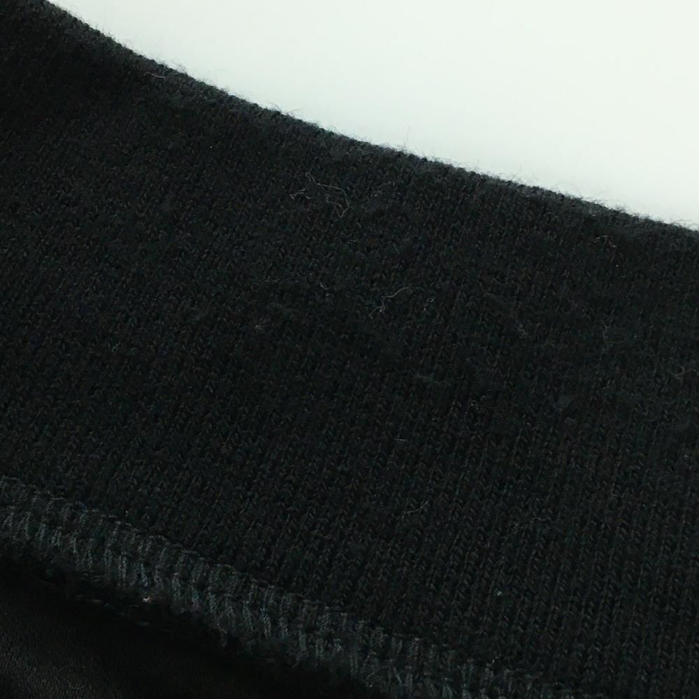 美品】ビームスゴルフ 半袖ハイネックシャツ 黒×ライトブルー ロゴ 異