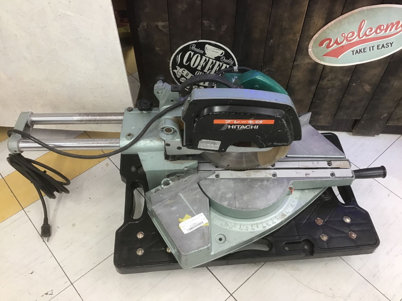 現状品】◇ハイコーキHIKOKI日立 216mm卓上スライド丸のこ C8FB2 動作 