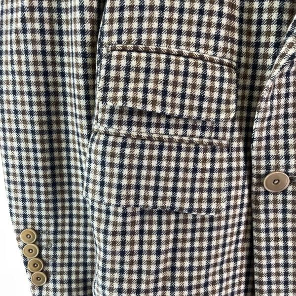 中古】SCYE ガンクラブチェックダブルブレストジャケット サイズ36
