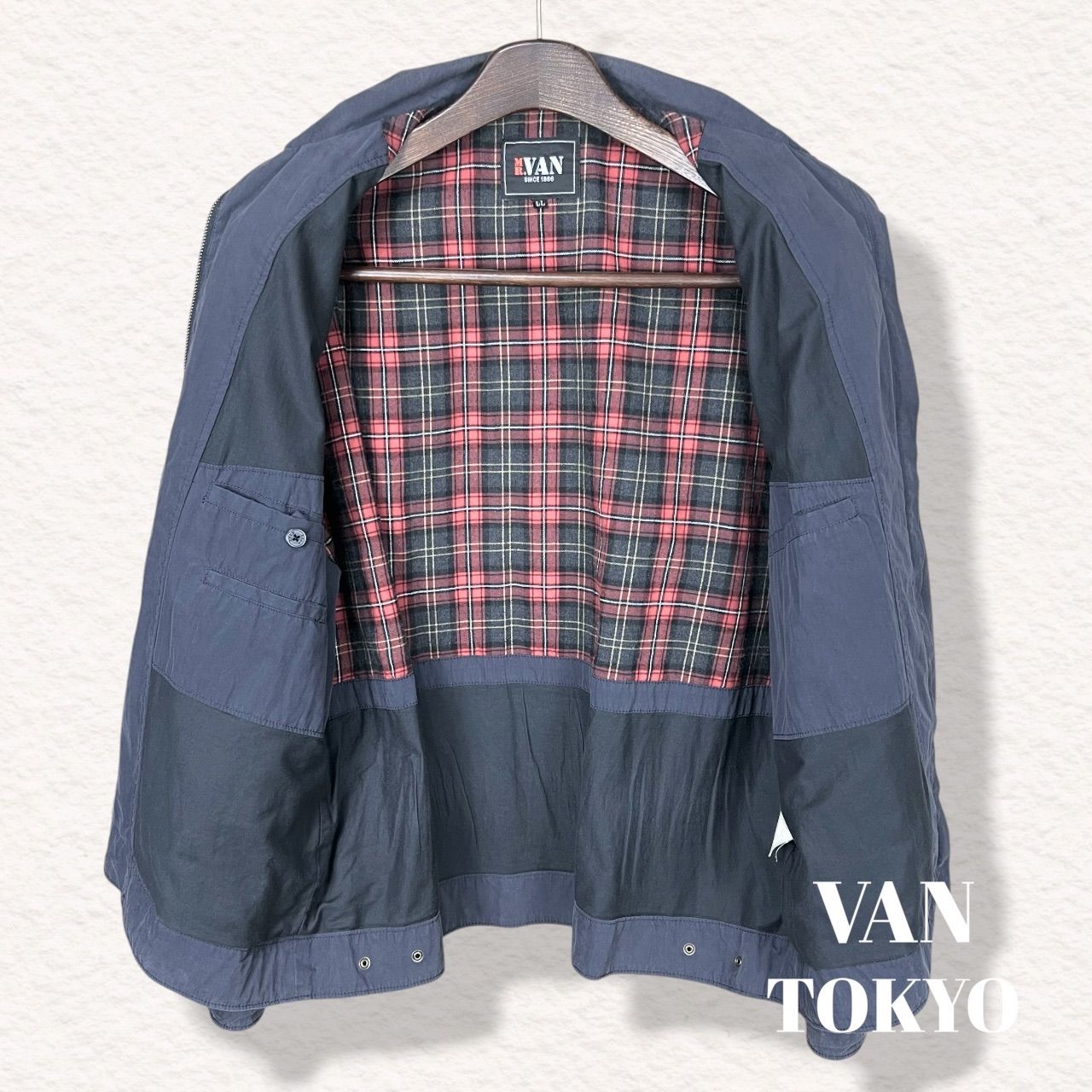 MR.VAN】ミスターヴァン VANJAC スイングトップ LL ネイビー